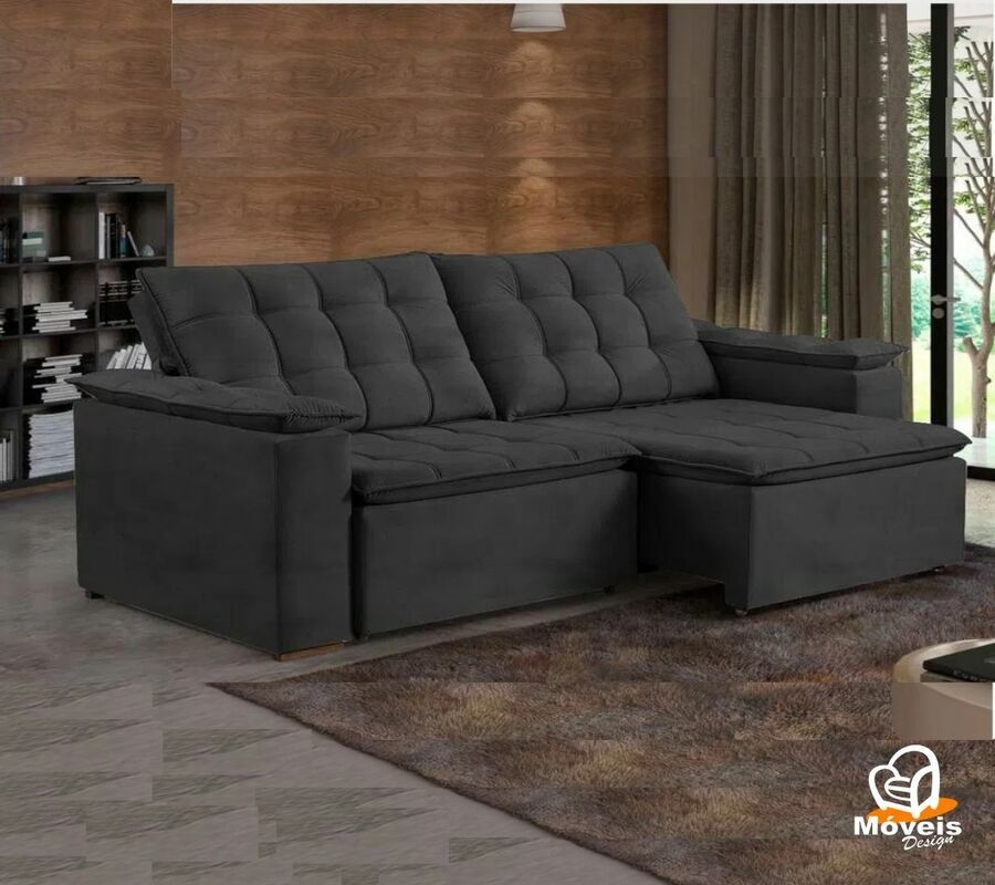 Sofá Retrátil  Sofá retrátil e reclinável, Design de sofá, Sofás grandes
