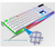 Teclado gamer RGB com mouse gamer branco - loja online