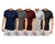 Kit 5 Camisetas Camisas Masculina de Algodão Básica - Danasastore