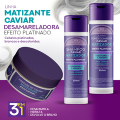 Máscara Matizadora Desamareladora e Hidratante Caviar 250g - comprar online