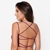 Top Cropped Strappy Faixa Alça Estilo Strapp