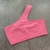 Top Fitness Assimétrico Rosa Neon em Poliamida MTX MODA - Al - loja online