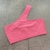 Top Fitness Assimétrico Rosa Neon em Poliamida MTX MODA - Al - Mixirik Moda Íntima