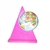 GLOBO TERRESTRE - POLÍTICO - 10 CM - JUNIOR MILLENIUM - ROSA NEON - LIBRERIA