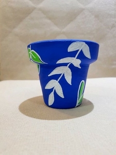 Vaso Cerâmica – Blue Flowers - comprar online