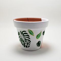 Vaso Cerâmica – Pintura Orgânica Costela de Adão - comprar online