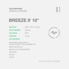 AQUAMARINA BREEZE 100KG 9 10" 2023 - comprar online