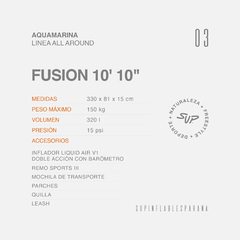 AQUAMARINA FUSION 150KG 10 10" 2023 - comprar online