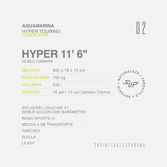 AQUAMARINA HYPER 150 KG 11.6" 2023 DOBLE CAMARA - comprar online