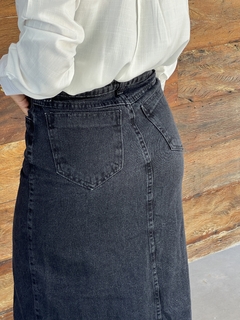 Saia midi jeans Dallas - loja online