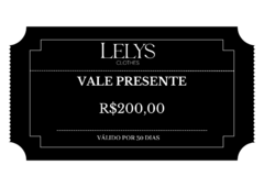 VALE PRESENTE- R$ 200,00