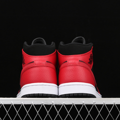 Nike Air Jordan 1 Mid Bred Black Gym Red - loja online