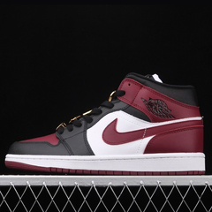 Nike Air Jordan 1 Mid Black Dark Beetroot na internet