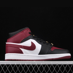 Nike Air Jordan 1 Mid Black Dark Beetroot - Loja suicid drop