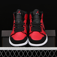 Nike Air Jordan 1 Mid Bred Black Gym Red - comprar online