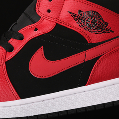 Nike Air Jordan 1 Mid Bred Black Gym Red - Loja suicid drop