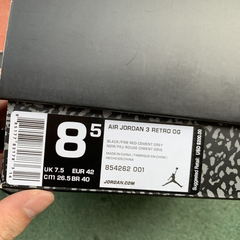 Nike Air Jordan 3 OG 2018 Black Cement - Loja suicid drop