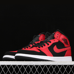 Nike Air Jordan 1 Mid Bred Black Gym Red