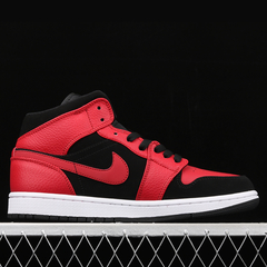 Imagem do Nike Air Jordan 1 Mid Bred Black Gym Red