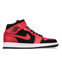 Nike Air Jordan 1 Mid Bred Black Gym Red