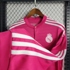 Uniforme Long Sleeve Pink Real Madrid 2014 na internet