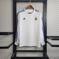 camisa real madrid manga longa