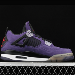 Nike Air Jordan 4 Court Purple By Travis Scott na internet