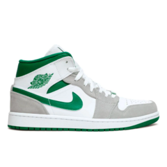 Nike Air Jordan 1 Mid Grey Pine Green