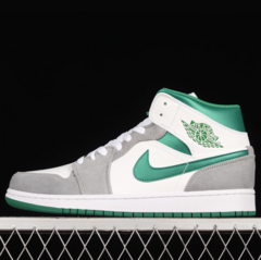 Nike Air Jordan 1 Mid Grey Pine Green - comprar online