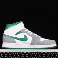 Nike Air Jordan 1 Mid Grey Pine Green na internet