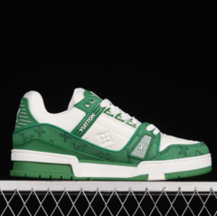 Louis Vuitton Trainer Green Monogram Denim na internet