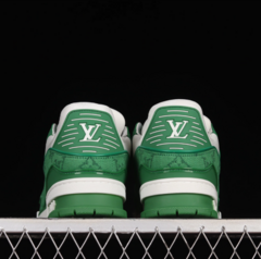 Louis Vuitton Trainer Green Monogram Denim na internet