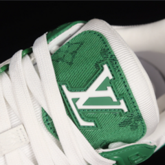 Louis Vuitton Trainer Green Monogram Denim