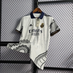 camisa real madrid dragão