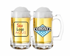 Conj. 24 Caneca Vidro 360ml Personalizado Congelador Freezer