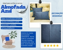 Kit 4 Almofadas Cheias Quadrada Retangular Suede - comprar online