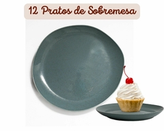 Conjunto com 12 Pratos de Sobremesa - Soho - loja online