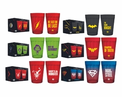 Kit 2 Copos Americanos 190ml Dc Comics em Vidro