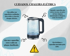 Chaleira Elétrica 2L Vidro Borossilicato 127V/220V na internet