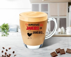 1 Caneca 350ml Dia Dos Namorados Vidro Personalizada - loja online