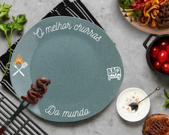 1 Prato Raso Grande Cerâmica P/ Churrasco - comprar online