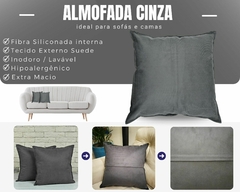 Kit 2 Almofada Suede Liso 45x45 Decorativa - loja online