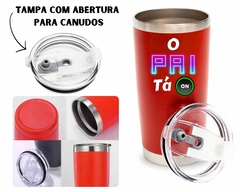 1 Copo Térmico Dia Dos Pais 580ml Personalizado na internet