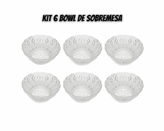 Kit com 6 Bowls Málaga de Vidro de 350ml - loja online