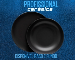 Kit com 4 Pratos de Ceramica Raso Colorido - loja online