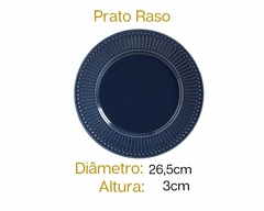 Kit com 6 Pratos Rasos e Coloridos - Porto Brasil - Oro Comércio