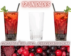 Kit de 12 Copos de Vidro Madrid de 310ml - Oro Comércio