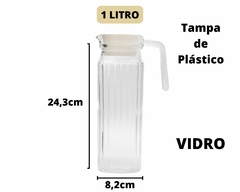 Jarra de Vidro com Tampa de 1 Litro na internet