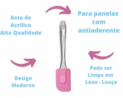 1 Espátula de Silicone com 24cm - Pão Duro - Oro Comércio