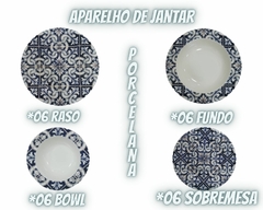 Aparelho de Jantar com 24 Peças de Porcelana - comprar online